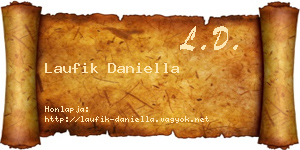 Laufik Daniella névjegykártya